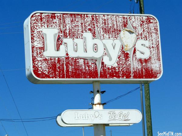 Luby's Faded sign