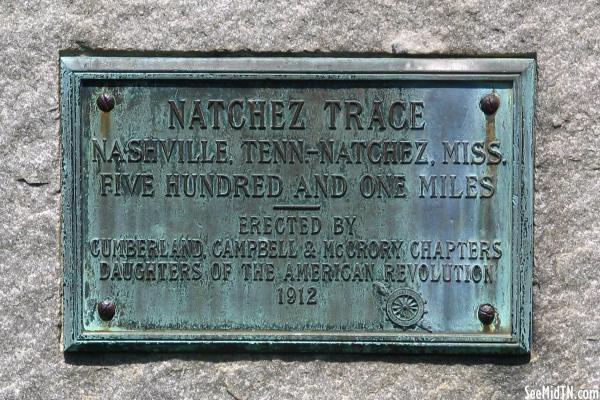 Centennial Park Natchez Trace marker