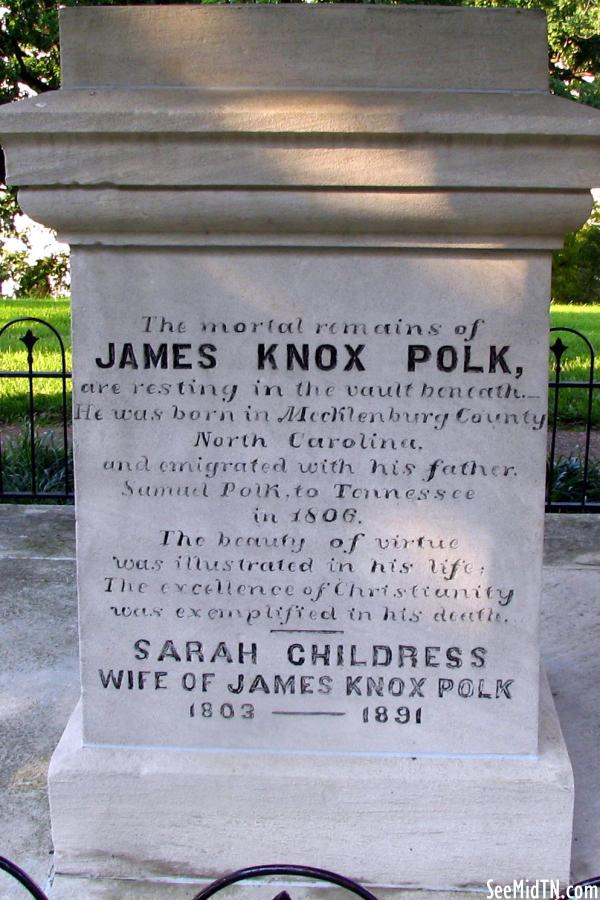 James K. Polk Burial Site