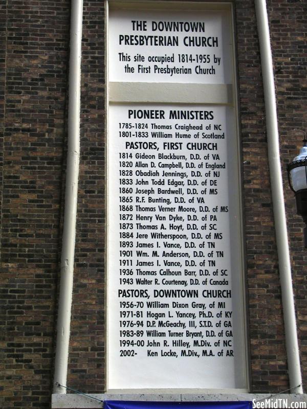 Downtown Presbyterian Church history