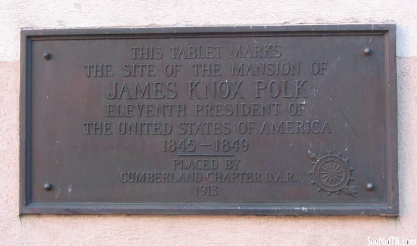Polk Mansion marker