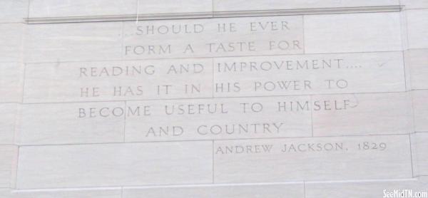 State Archives Andrew Jackson Quotation