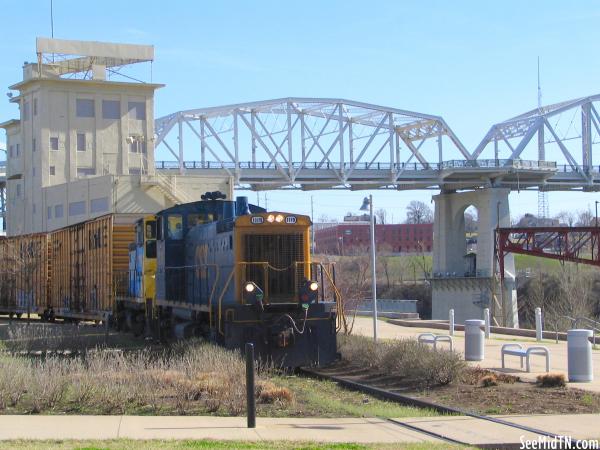 CSX Train seen in front of LP Field