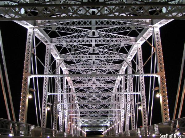 Shelby St. Pedestrian Bridge at Night