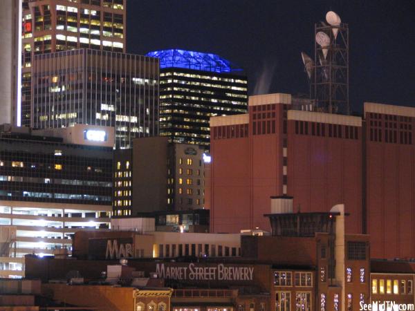Downtown Buildings at night