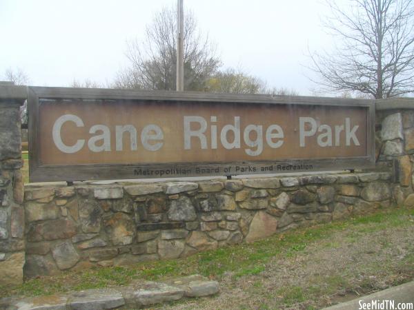 Cane Ridge Park sign