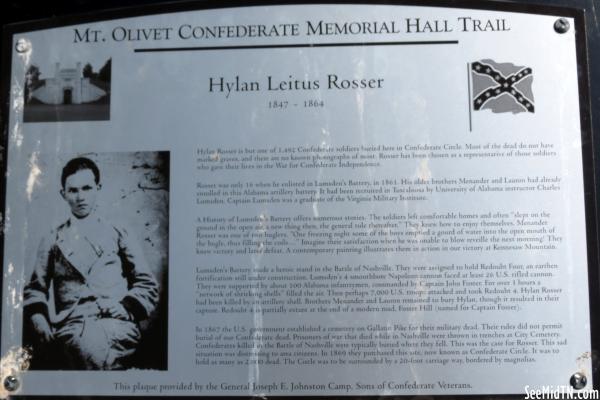 Mt. Olivet Confederate Trail - Hylan Leitus Rosser