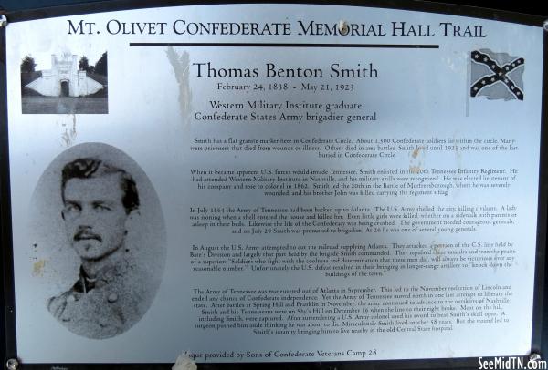 Mt. Olivet Confederate Trail - Thomas Benton Smith