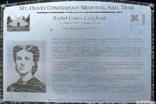 Mt. Olivet Confederate Trail - Rachel Carter Craighead