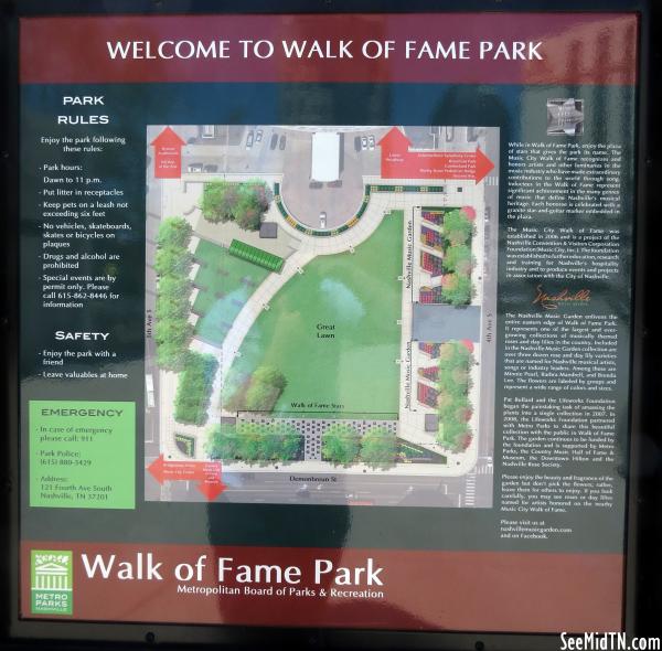 Walk of Fame park info