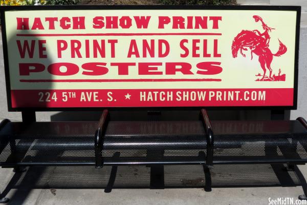 Hatch Show Print bench