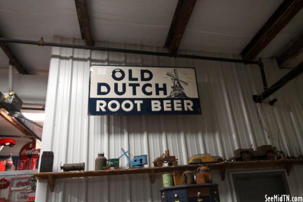 Old Dutch Root Beer metal sign