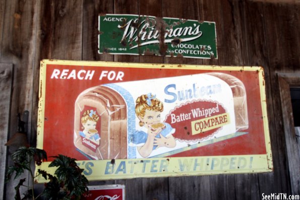 Sunbeam Bread sign