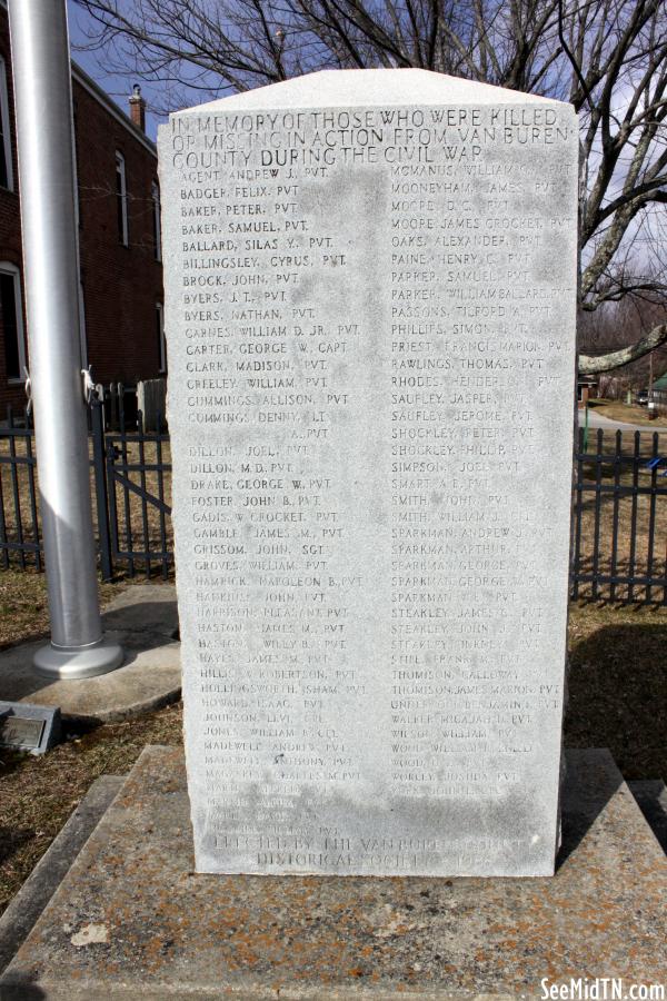 Van Buren County Civil War Marker