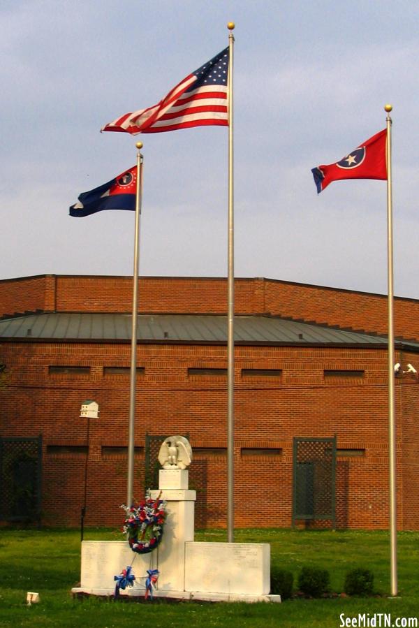 War Memorial and Flags