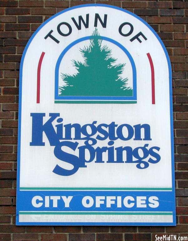 Kingston Springs city offices sign