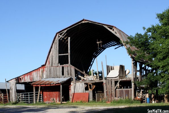 Barn falling apart