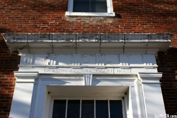 County Courthouse above front door