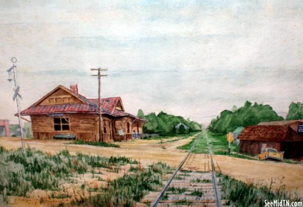 Lynnville Depot Museum artwork