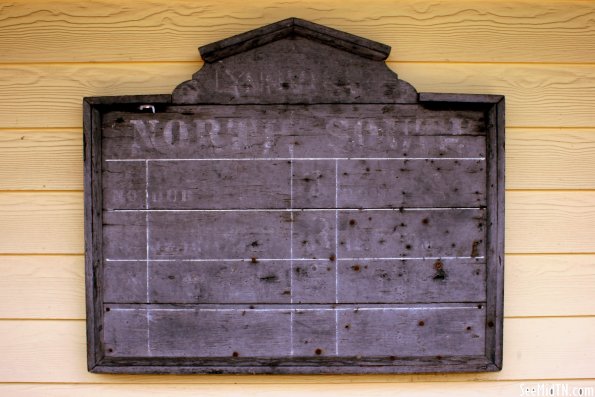 Lynnville Depot Museum Arrival &amp; Departures Board