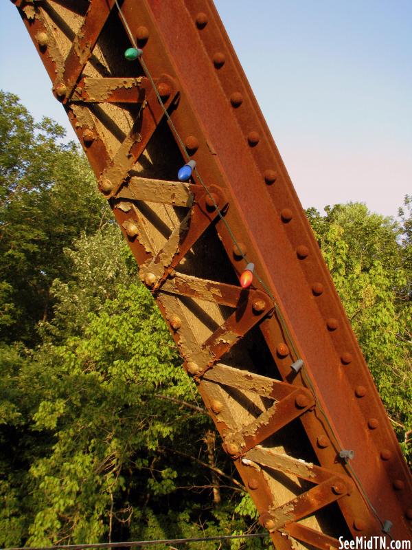 Old Elkton Bridge with Christmas Lights