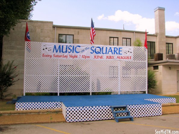 Music on the Square stage