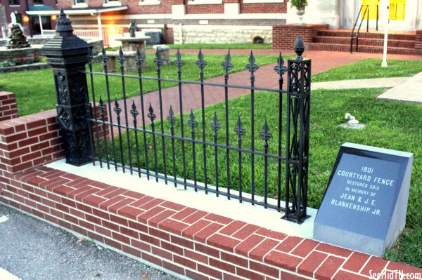 Restored 1901 Courtyard Fence - Lafayette, TN
