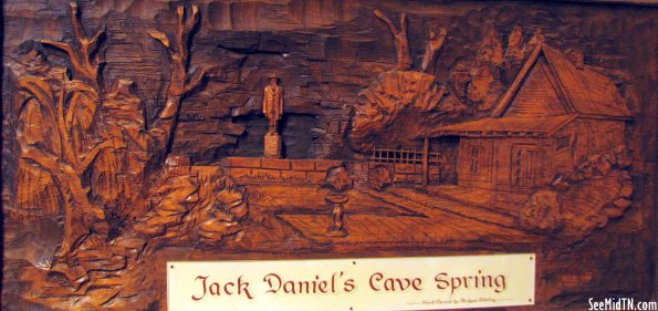 Jack Daniels Cave Spring etching