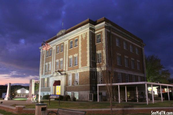 Perry Co. Courthouse at Night - Linden, TN