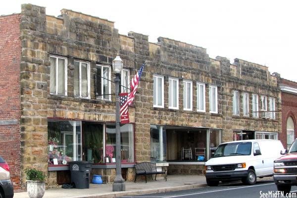 Monterey stone storefronts