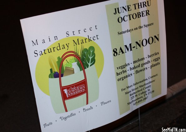 Murfreesboro Farmers Market sign