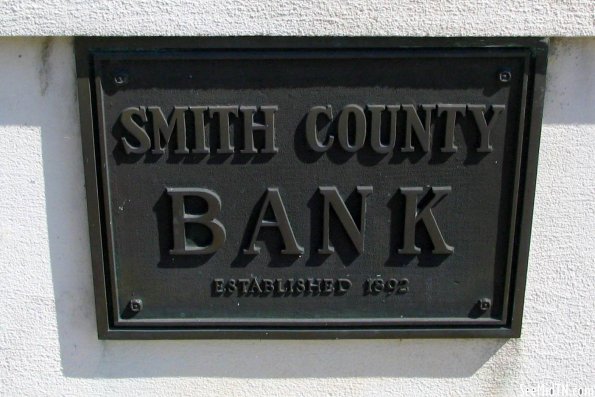 Smith County Bank plaque