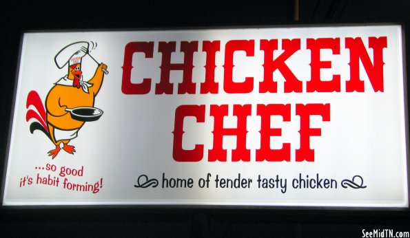 Chicken Chef sign - McMinnville, TN