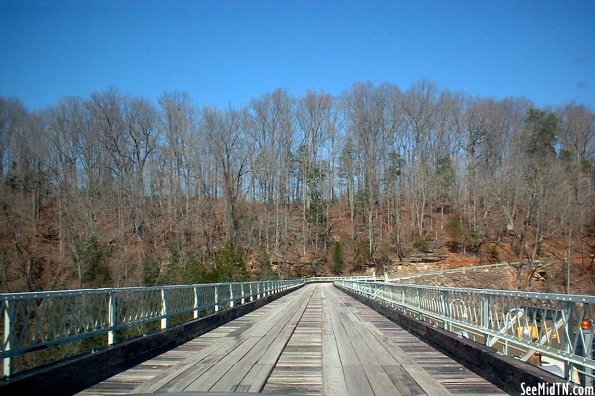 Driving over the Caney Fork Dam Bridge