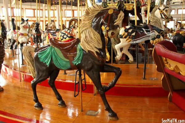 Carousel Dark Brown Horse