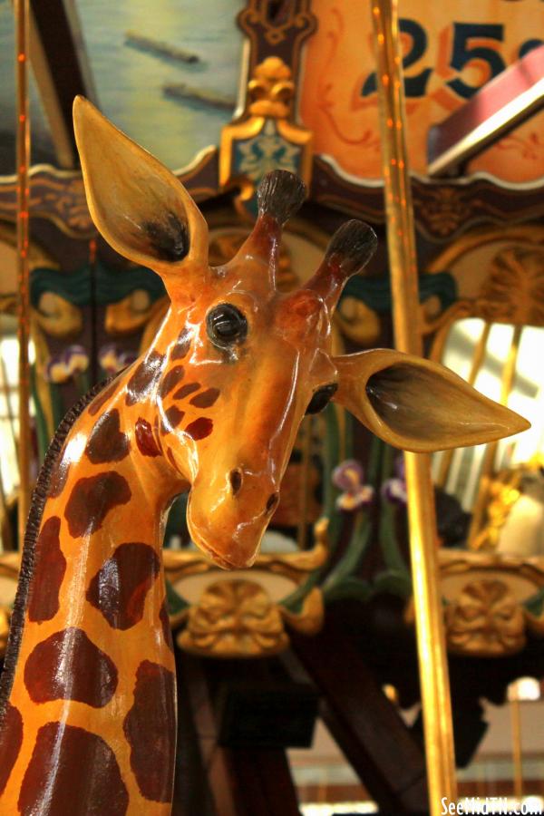 Carousel Giraffe's head detail