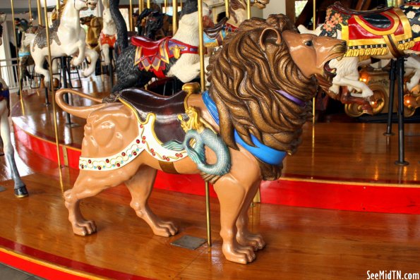 Carousel Lion with Mermaid