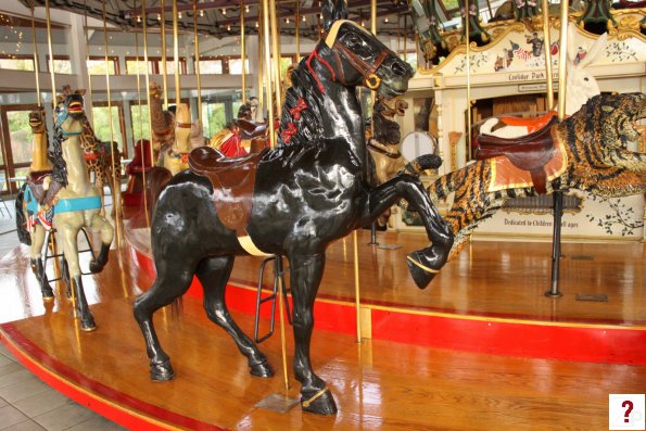 Carousel Black Horse
