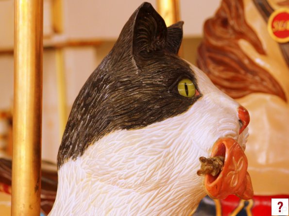 Carousel Cat's head detail