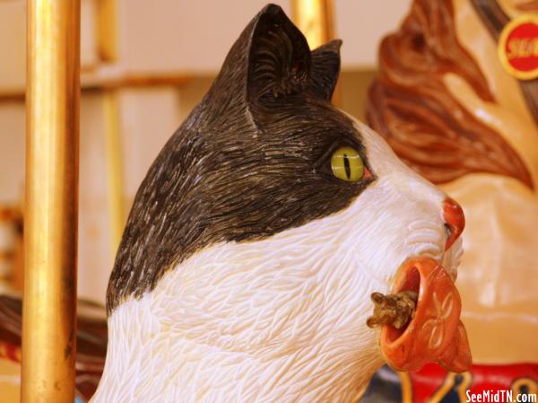 Carousel Cat's head detail