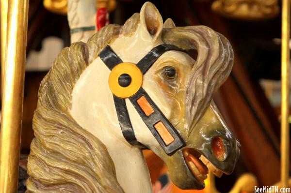 Carousel White Horse Detail