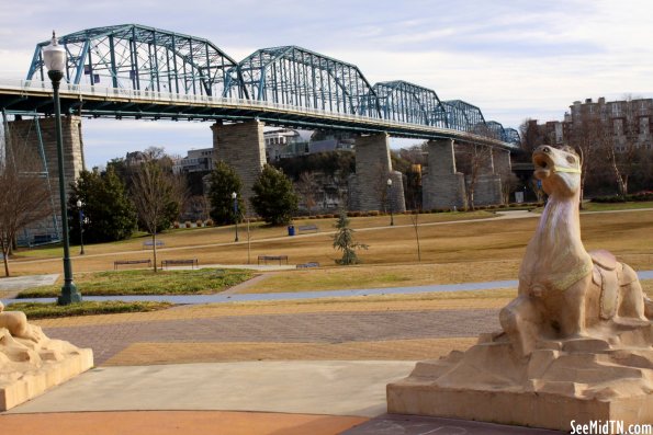 Walnut Street Bridge and Fountain Horse