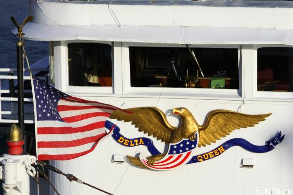 Delta Queen Flag and Eagle