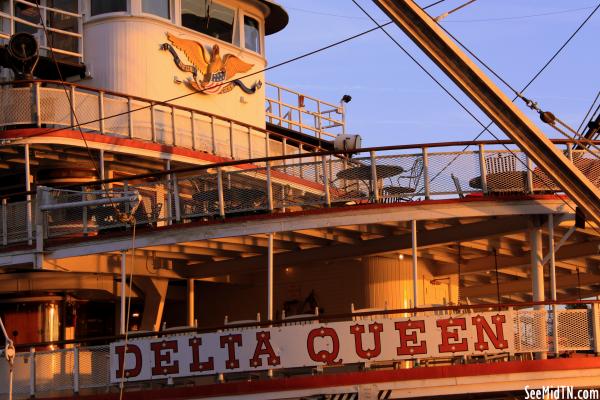 Delta Queen front before sunset