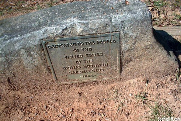 Signal Mountain Garden Club Plaque