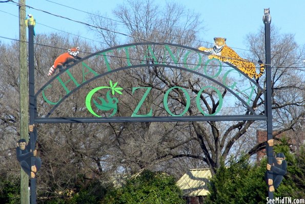 Zoo entrance gate