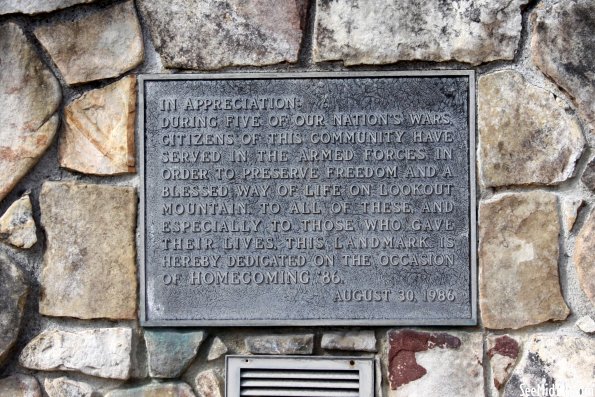 Lookout Mountain Veterans Plaque - Homecoming 1986