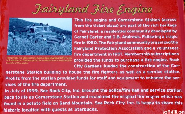 Marker: Fairyland Fire Engine