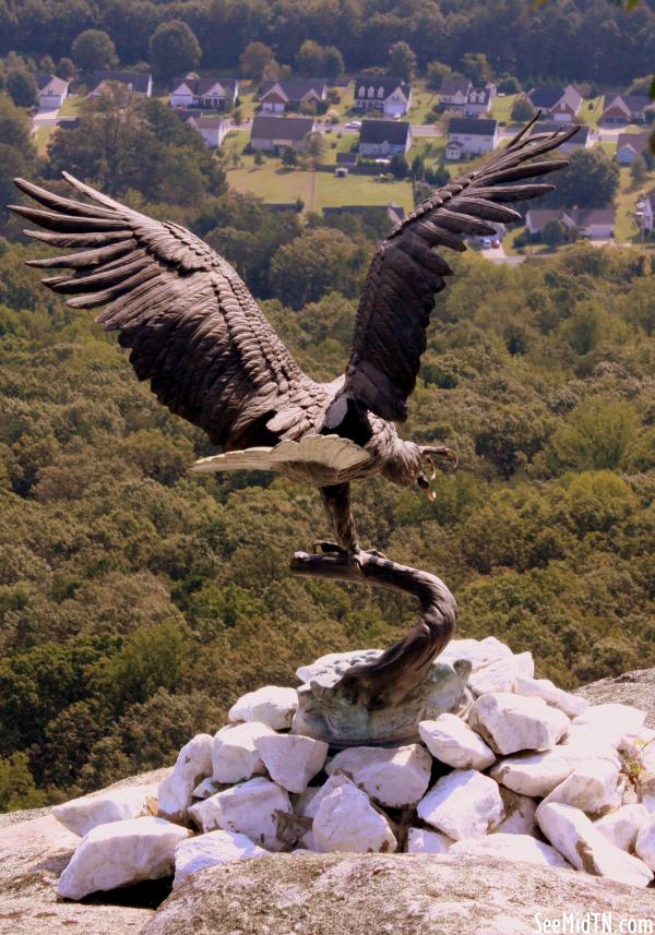 23: Bald Eagle Bronze Statue