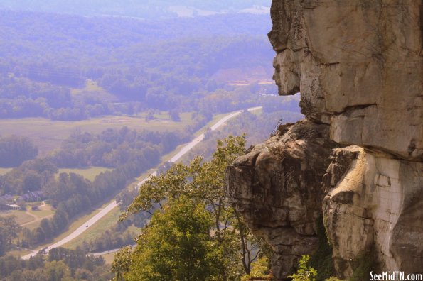 56: Stone Face overlooks the valley below